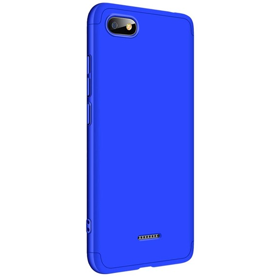 Microsonic Xiaomi Redmi 6A Kılıf Double Dip 360 Protective Mavi 2