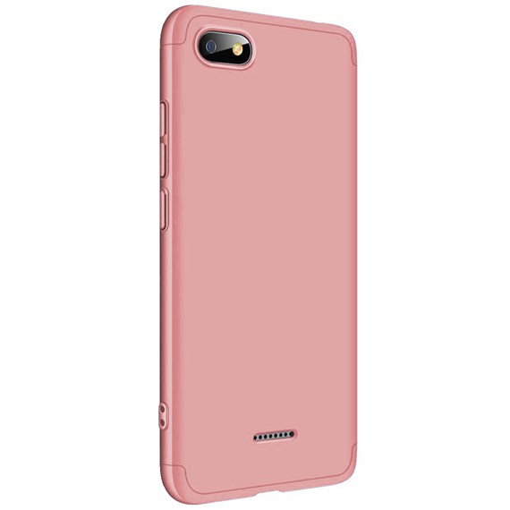 Microsonic Xiaomi Redmi 6A Kılıf Double Dip 360 Protective Rose Gold 2