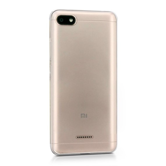 Microsonic Xiaomi Redmi 6A Kılıf Transparent Soft Beyaz 2