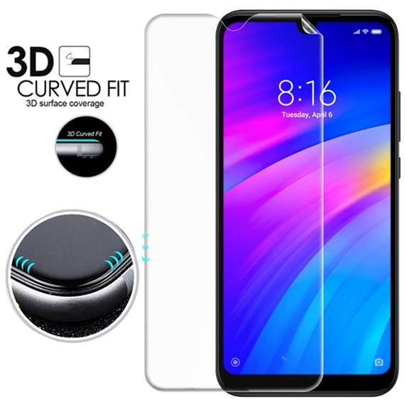 Microsonic Xiaomi Redmi 7 Ön Arka Kavisler Dahil Tam Ekran Kaplayıcı Film 3