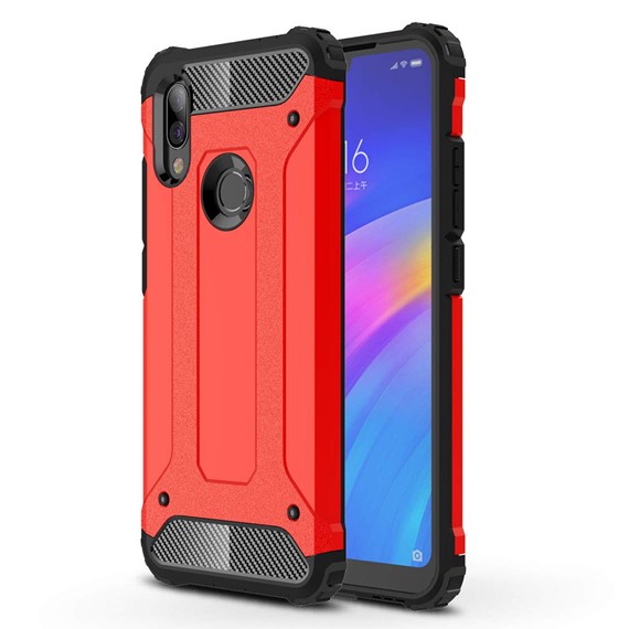 Microsonic Xiaomi Redmi 7 Kılıf Rugged Armor Kırmızı 1