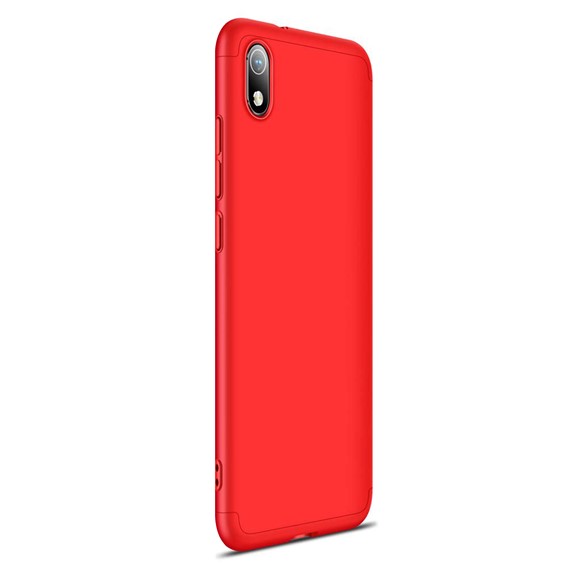 Microsonic Xiaomi Redmi 7A Kılıf Double Dip 360 Protective Kırmızı 2