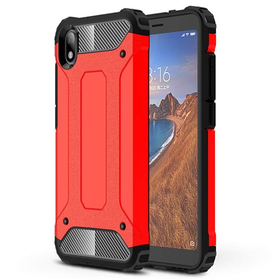 Microsonic Xiaomi Redmi 7A Kılıf Rugged Armor Kırmızı 1