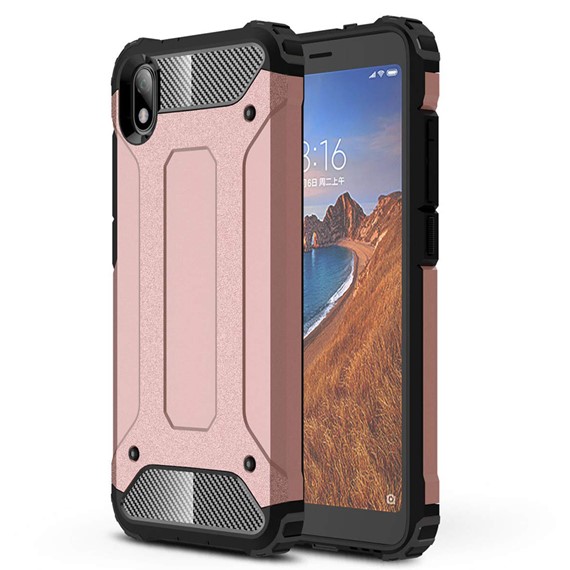 Microsonic Xiaomi Redmi 7A Kılıf Rugged Armor Rose Gold 1