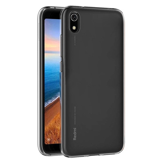 Microsonic Xiaomi Redmi 7A Kılıf Transparent Soft Beyaz 1