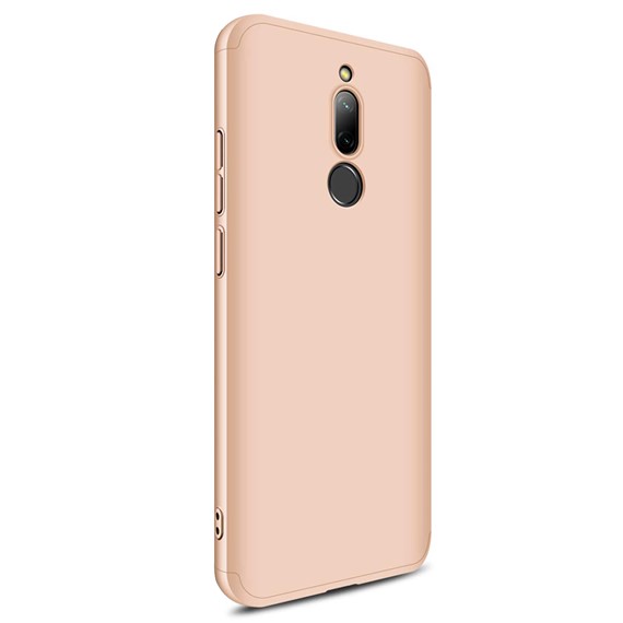 Microsonic Xiaomi Redmi 8 Kılıf Double Dip 360 Protective Gold 2