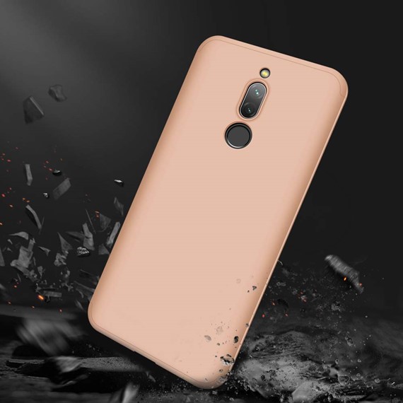 Microsonic Xiaomi Redmi 8 Kılıf Double Dip 360 Protective Gold 5