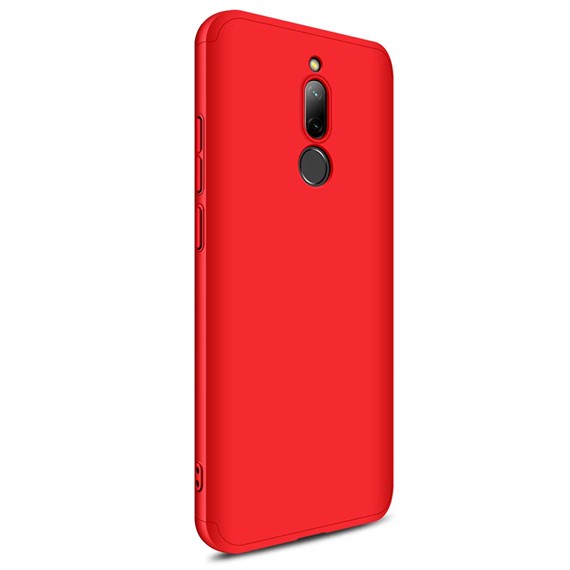 Microsonic Xiaomi Redmi 8 Kılıf Double Dip 360 Protective Kırmızı 2