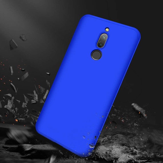 Microsonic Xiaomi Redmi 8 Kılıf Double Dip 360 Protective Mavi 5