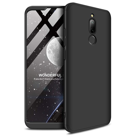 Microsonic Xiaomi Redmi 8 Kılıf Double Dip 360 Protective Siyah 1