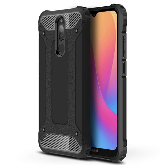 Microsonic Xiaomi Redmi 8 Kılıf Rugged Armor Siyah 1