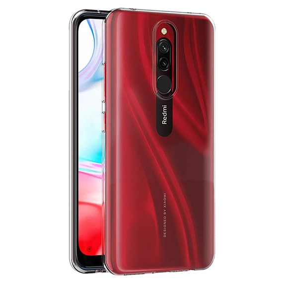 Microsonic Xiaomi Redmi 8 Kılıf Transparent Soft Beyaz 1