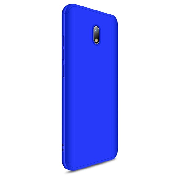 Microsonic Xiaomi Redmi 8A Kılıf Double Dip 360 Protective Mavi 2