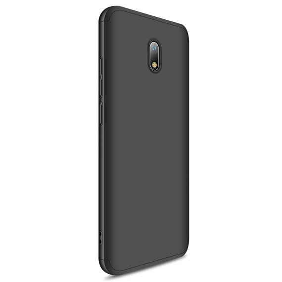 Microsonic Xiaomi Redmi 8A Kılıf Double Dip 360 Protective Siyah 2