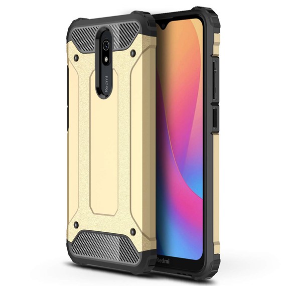 Microsonic Xiaomi Redmi 8A Kılıf Rugged Armor Gold 1