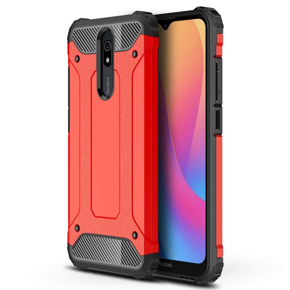 Microsonic Xiaomi Redmi 8A Kılıf Rugged Armor Kırmızı 1