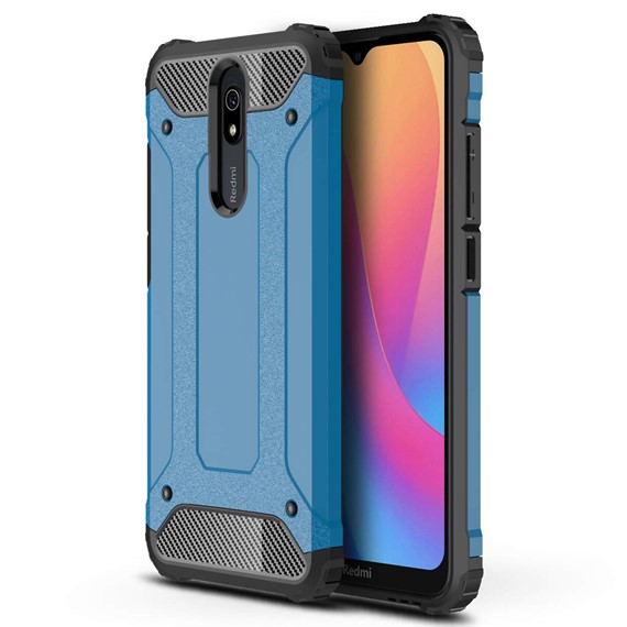 Microsonic Xiaomi Redmi 8A Kılıf Rugged Armor Mavi 1