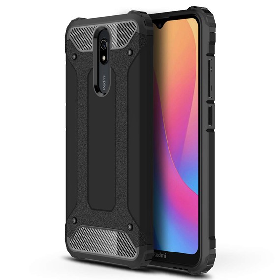 Microsonic Xiaomi Redmi 8A Kılıf Rugged Armor Siyah 1