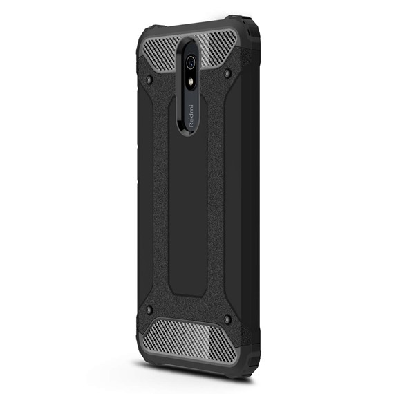 Microsonic Xiaomi Redmi 8A Kılıf Rugged Armor Siyah 2