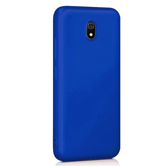 Microsonic Matte Silicone Xiaomi Redmi 8A Kılıf Mavi 2