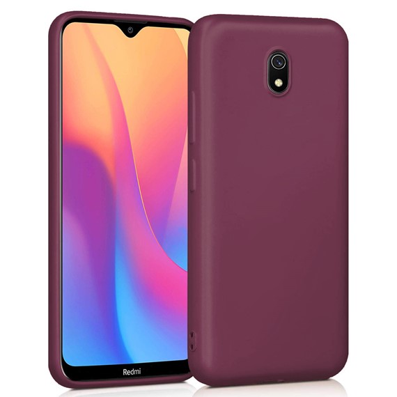 Microsonic Matte Silicone Xiaomi Redmi 8A Kılıf Mor 1