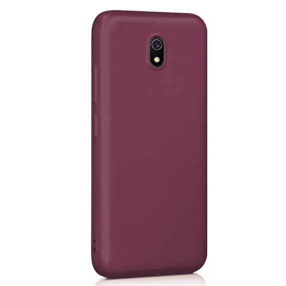 Microsonic Matte Silicone Xiaomi Redmi 8A Kılıf Mor 2