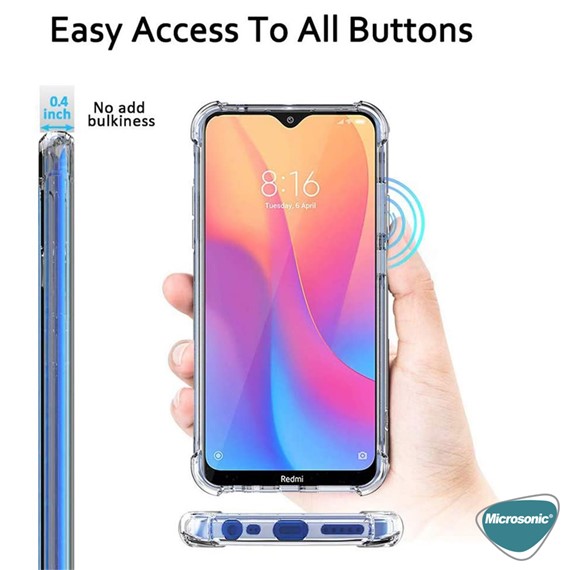 Microsonic Shock Absorbing Kılıf Xiaomi Redmi 8A Şeffaf 5