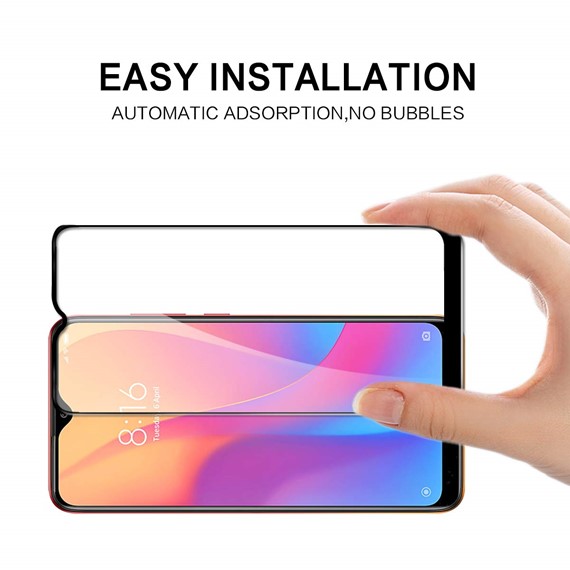 Microsonic Xiaomi Redmi 8A Tam Kaplayan Temperli Cam Ekran Koruyucu Siyah 4