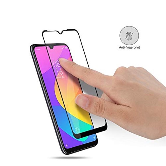 Microsonic Xiaomi Redmi 8A Tam Kaplayan Temperli Cam Ekran Koruyucu Siyah 5