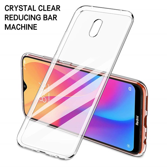 Microsonic Xiaomi Redmi 8A Kılıf Transparent Soft Beyaz 5