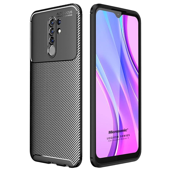 Microsonic Xiaomi Redmi 9 Kılıf Legion Series Siyah 1