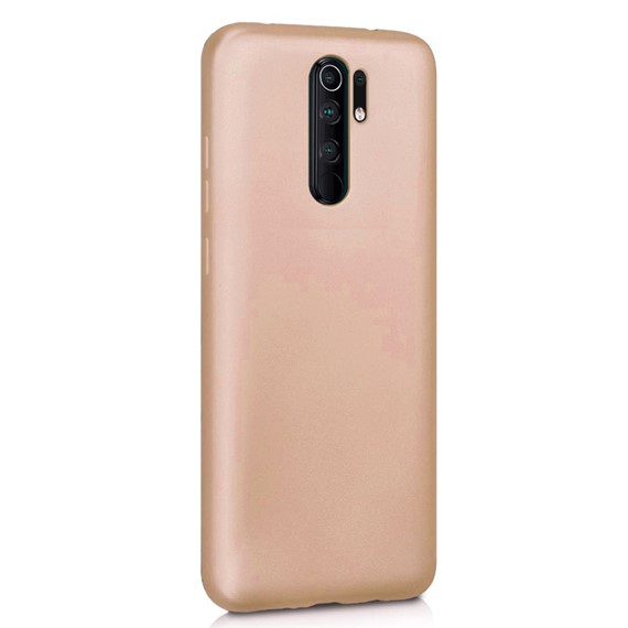 Microsonic Matte Silicone Xiaomi Redmi 9 Kılıf Gold 2