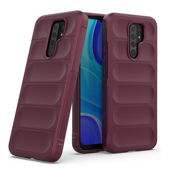 Microsonic Xiaomi Redmi 9 Kılıf Oslo Prime Bordo 2