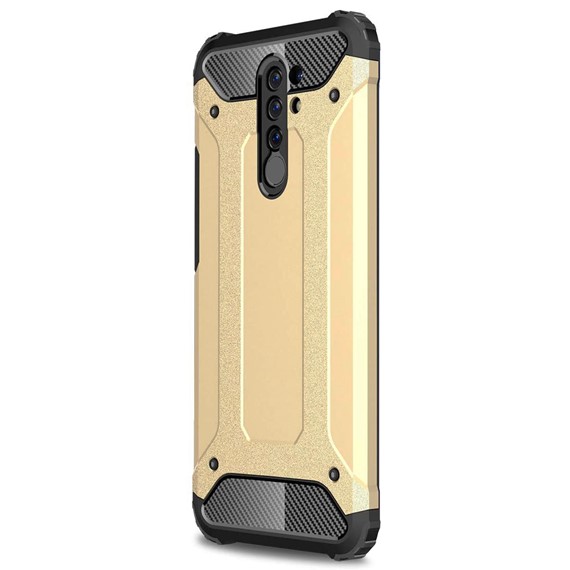 Microsonic Xiaomi Redmi 9 Kılıf Rugged Armor Gold 2