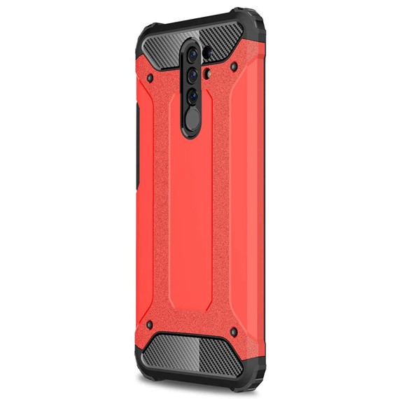 Microsonic Xiaomi Redmi 9 Kılıf Rugged Armor Kırmızı 2