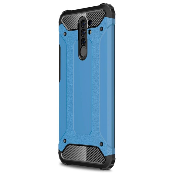 Microsonic Xiaomi Redmi 9 Kılıf Rugged Armor Mavi 2