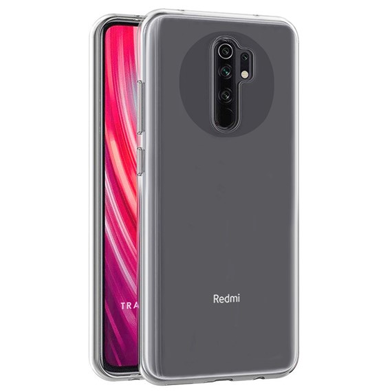 Microsonic Xiaomi Redmi 9 Kılıf Transparent Soft Beyaz 1