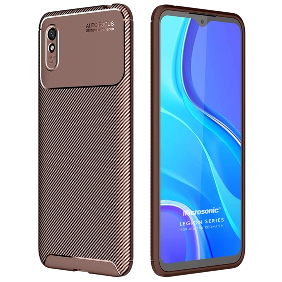 Microsonic Xiaomi Redmi 9A Kılıf Legion Series Kahverengi 1