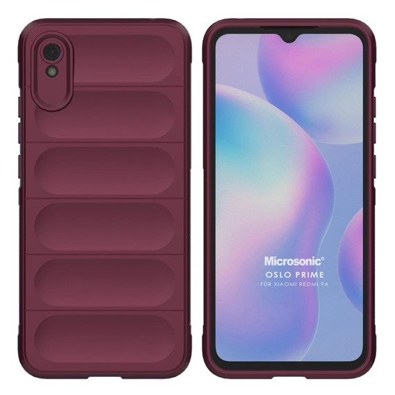 Microsonic Xiaomi Redmi 9A Kılıf Oslo Prime Bordo 1