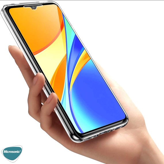 Microsonic Xiaomi Redmi 9C Kılıf 6 Tarafı Tam Full Koruma 360 Clear Soft Şeffaf 4