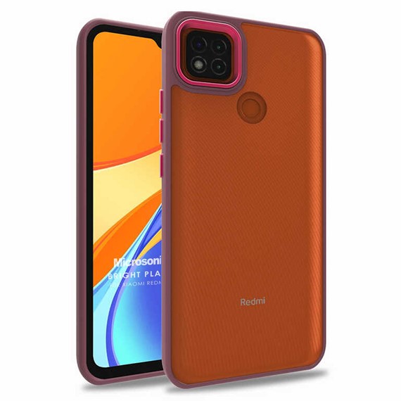 Microsonic Xiaomi Redmi 9C Kılıf Bright Planet Kırmızı 1