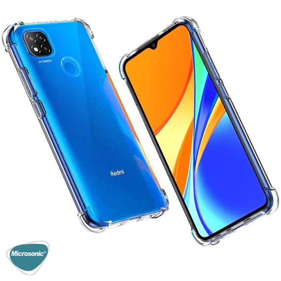 Microsonic Xiaomi Redmi 9C Kılıf Shock Absorbing Şeffaf 4