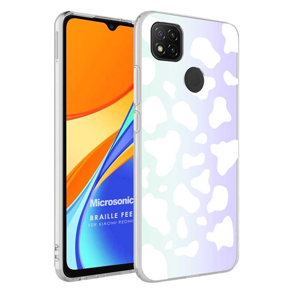 Microsonic Xiaomi Redmi 9C Braille Feel Desenli Kılıf Cow 1