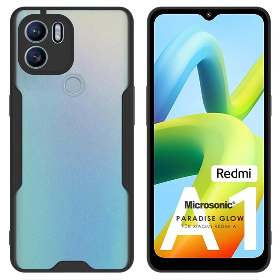 Microsonic Xiaomi Redmi A1 Kılıf Paradise Glow Siyah 1