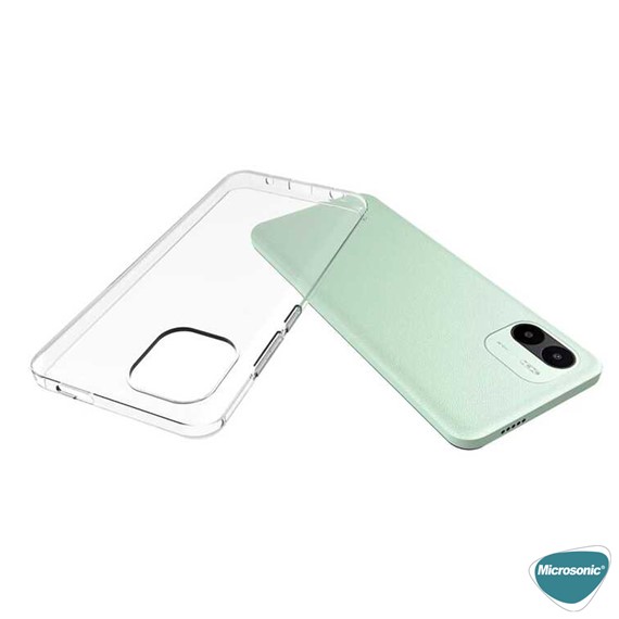 Microsonic Xiaomi Redmi A1 Kılıf Transparent Soft Şeffaf 5