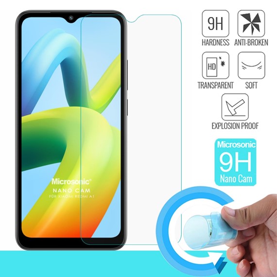 Microsonic Xiaomi Redmi A1 Nano Glass Cam Ekran Koruyucu 1