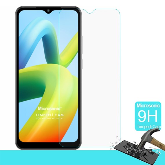 Microsonic Xiaomi Redmi A1 Tempered Glass Cam Ekran Koruyucu 1