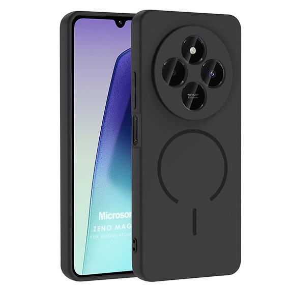 Microsonic Xiaomi Redmi A4 Kılıf Zeno MagSafe Siyah 1