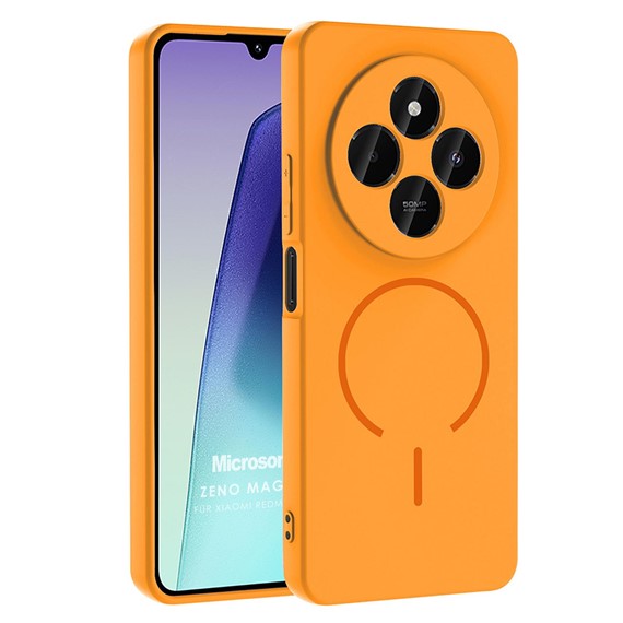 Microsonic Xiaomi Redmi A4 Kılıf Zeno MagSafe Turuncu 1