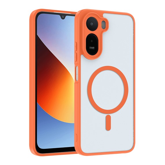 Microsonic Xiaomi Redmi A7 Pro Kılıf Kılıf MagSmoke Neo Turuncu 1